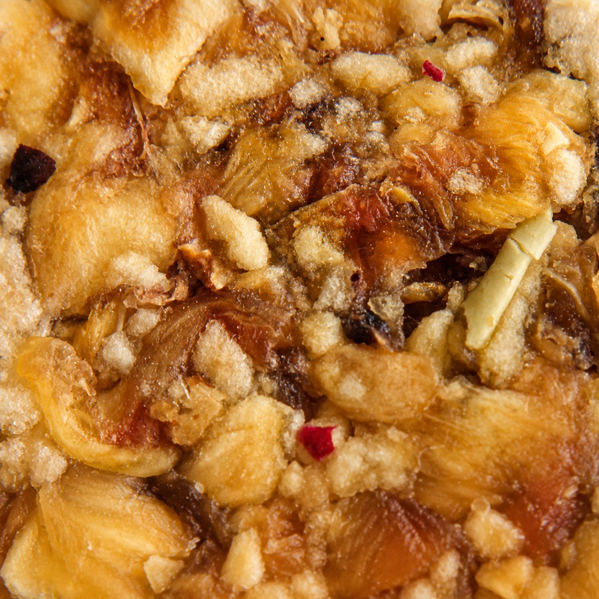 Close-up of Njammies Fruit With A Twist showing pieces of naturally dried fruit.