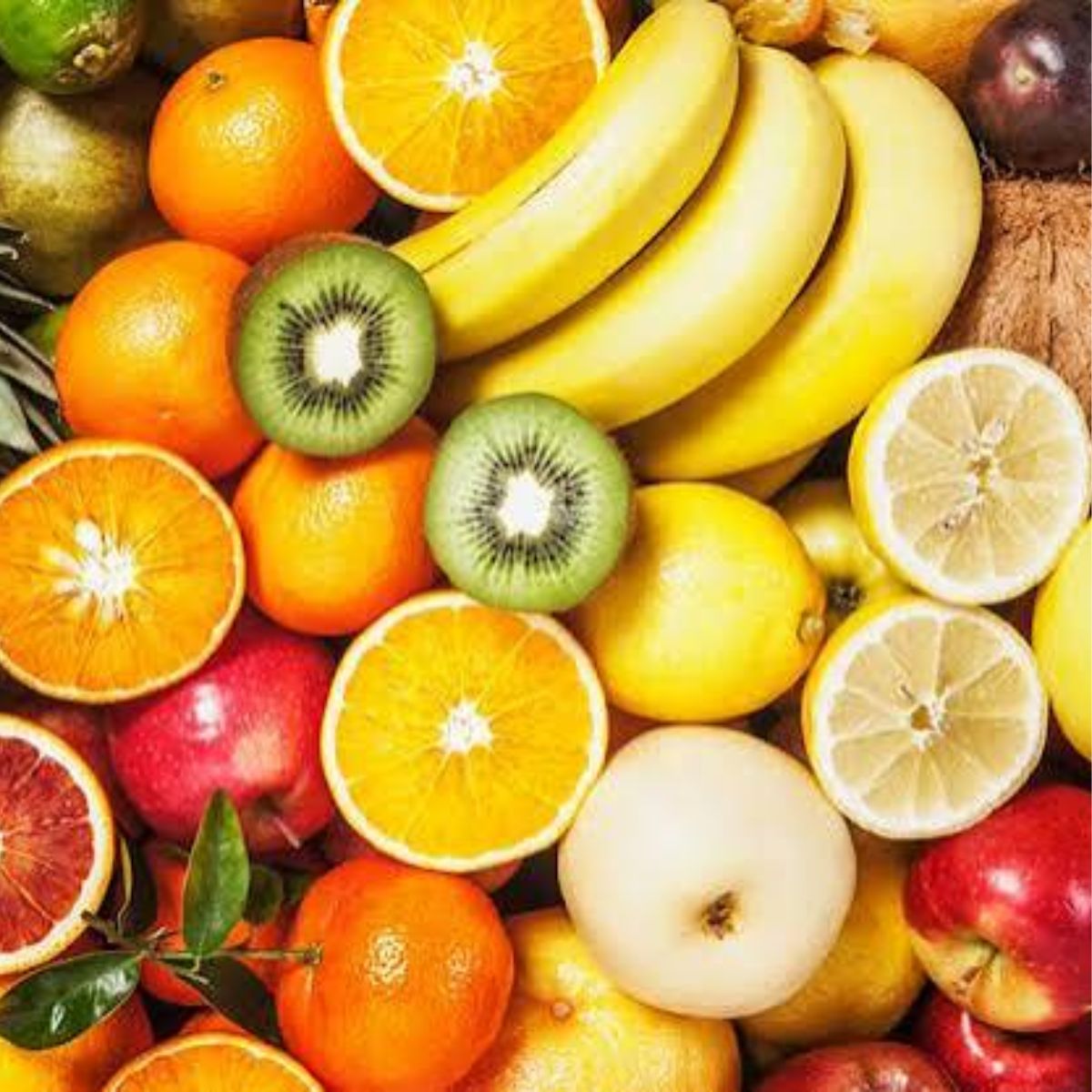 Fresh fruit selection representing the seasonal fruit combinations used in Njammies Fruit String Mix.