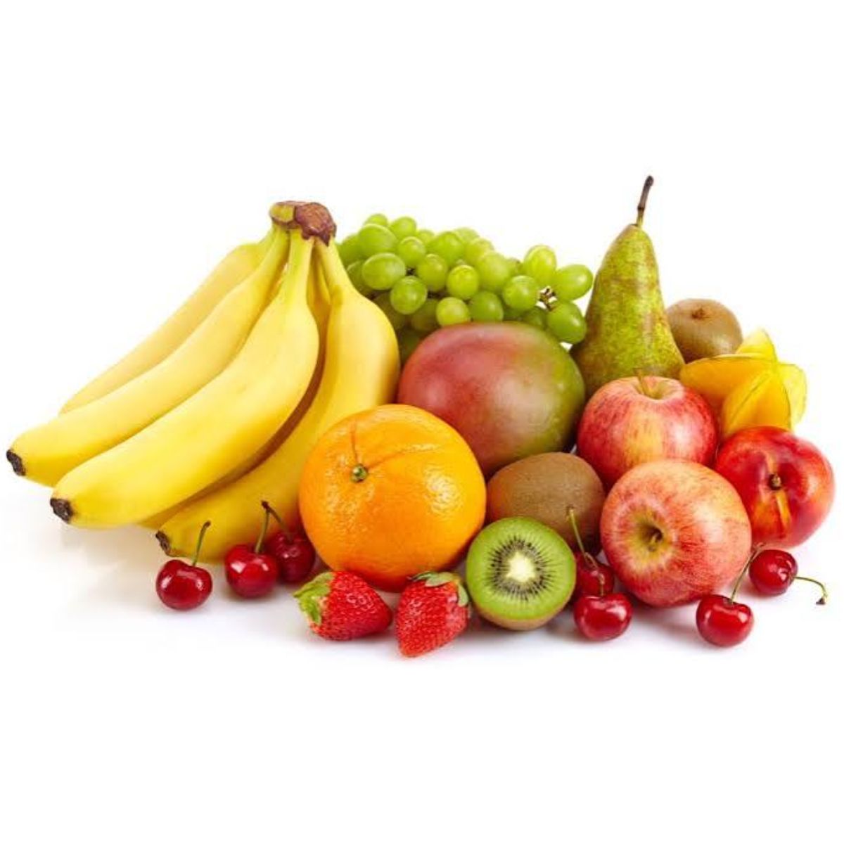 Fresh fruit selection representing the different fruit varieties used to make Njammies Fruit Treasure.